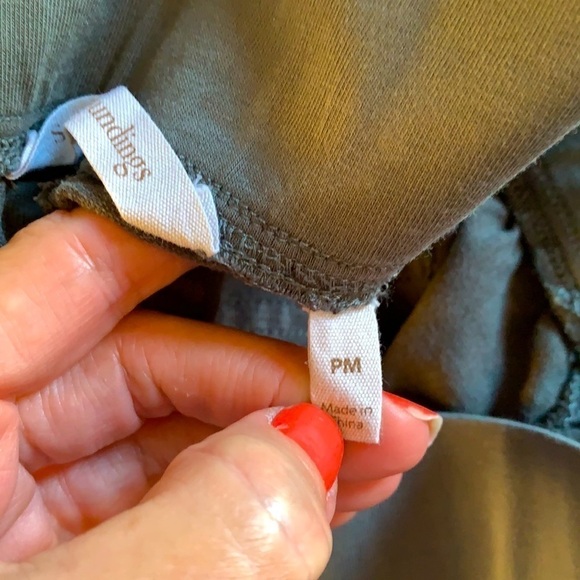 Soft Surroundings, Olive Pant, Fringed Bottom,Easy Pull-On w/Thick Band,Size MP - Picture 10 of 10